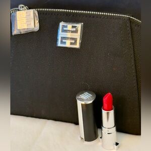 Givenchy LE ROUGE INTERDIT INTENSE SILK - #306 Carmin Escarpin Lip Cosmetic Bag
